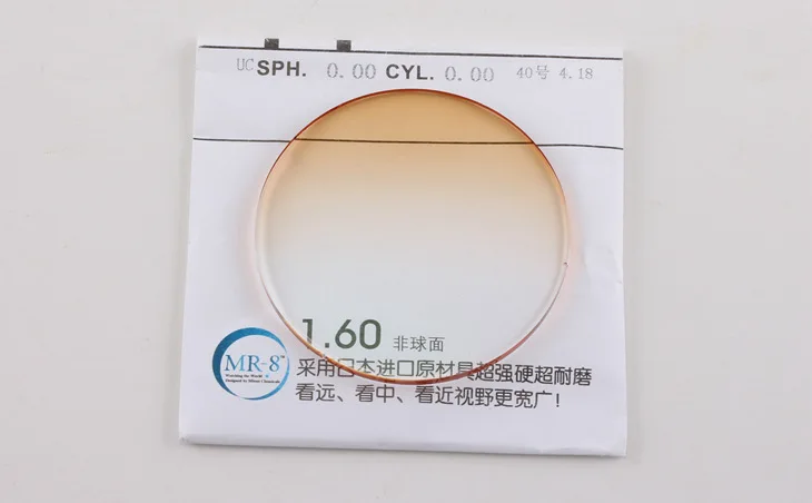 Polycarbonat 1,61 1,67 MR-8/mr-7 Linsen Myopie Hyperopie Astigma tismus optische Brillen gläser randlose Brille – Detail 4