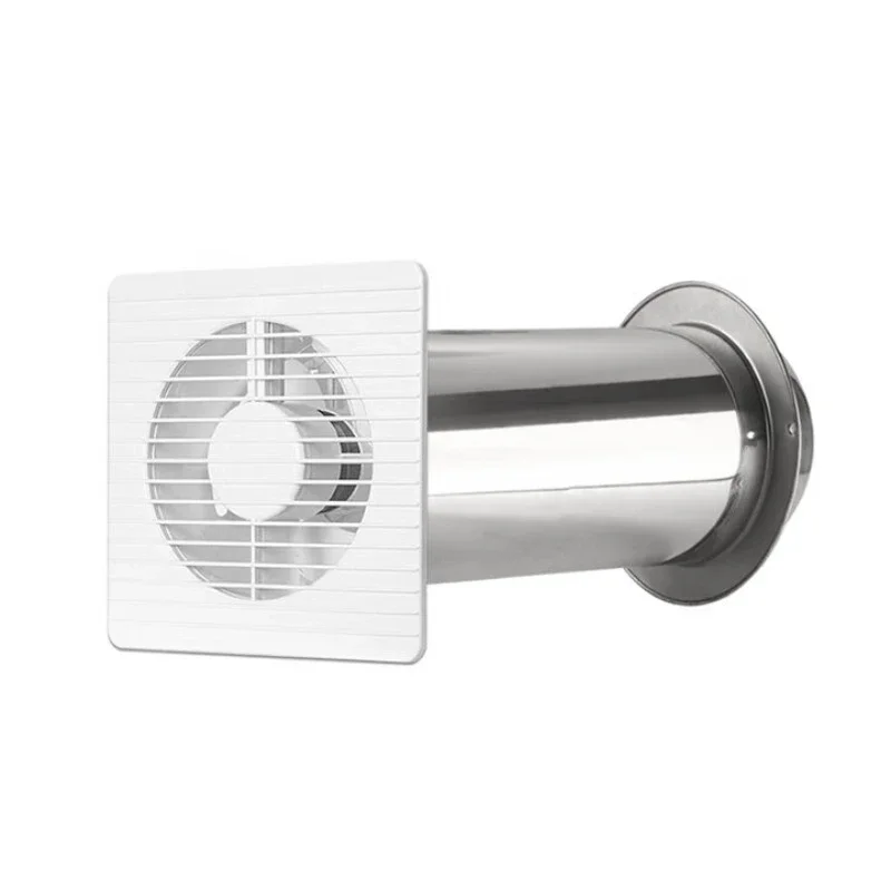 Wall-through integrated exhaust fan duct