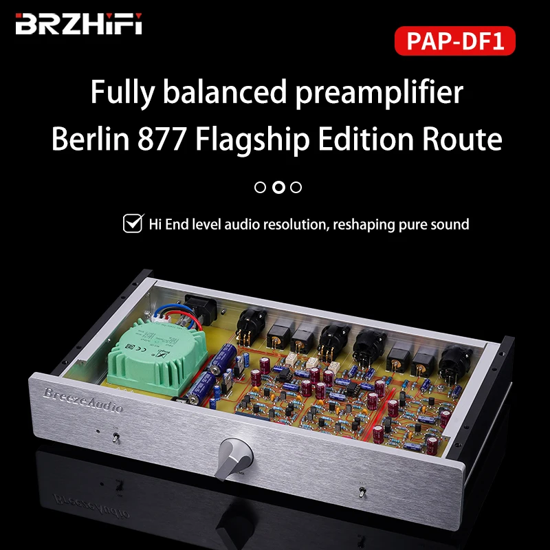 BRZHIFI Audiophile Full Balanced Preamplifier Berlin 877 Flagship Pre-Line Pre-Amplifier