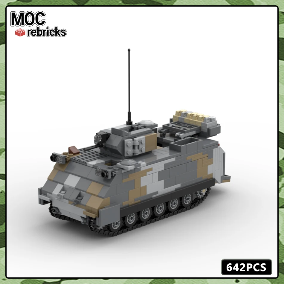 

Military Series M113 AS4 Armoured Personnel Carrier MOC Bricks Building Block DIY Model Set Boy Toys Birthday Gift