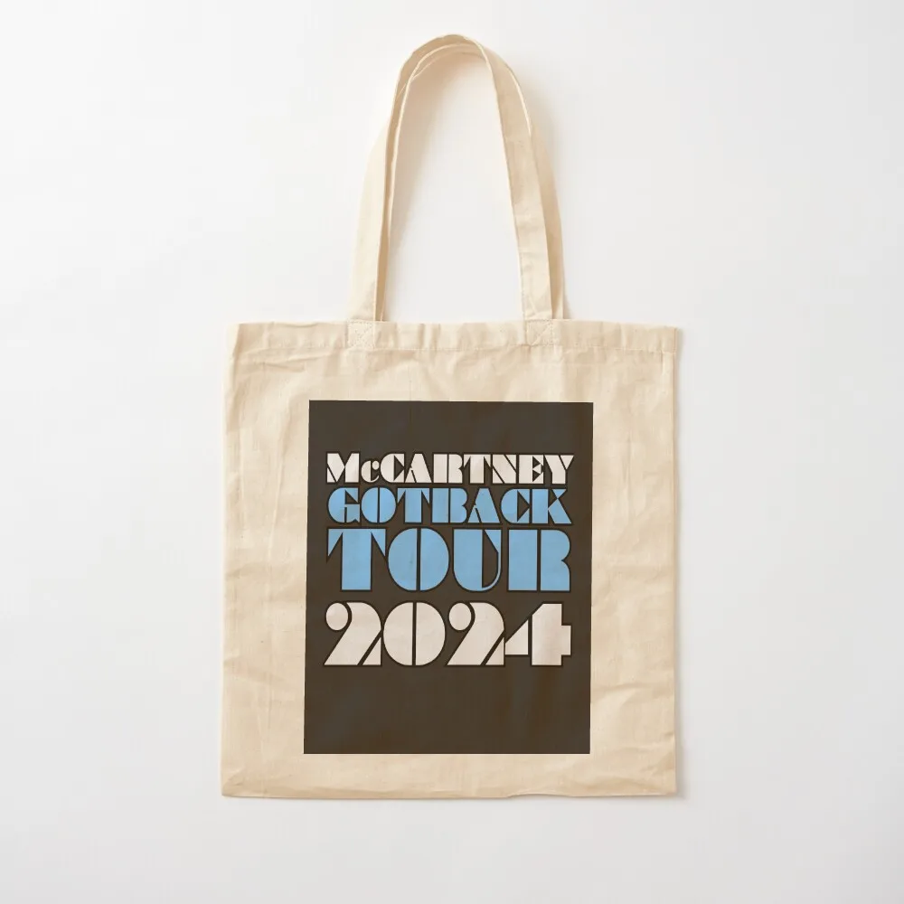 McCartney Got Back Tour 2024 Tote Bag tote bag canvas reusable grocery bags Shopper canvas shopping bag