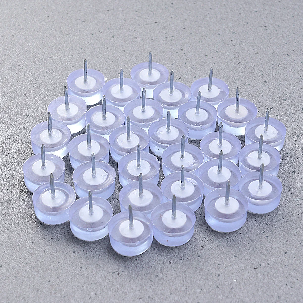 30 قطعة 10X20 مللي متر أريكة القدم مسمار الحديد البلاستيك الأثاث المسامير ترصيع الزخرفية لضبط الارتفاع أرجل قطع الأثاث #2