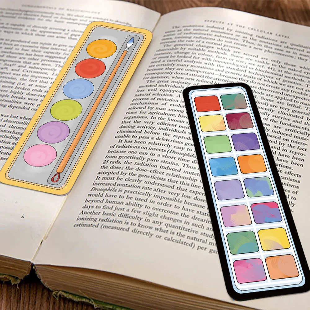 30PCS Creative Color Story Bookmark Simple Cartoon Bookmark Student Supplies Book Label Gift Card Bookmark