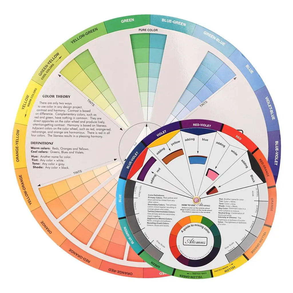 Makeup Color Mixing Guide Palette for Microblading Nail Art Painting Crafts