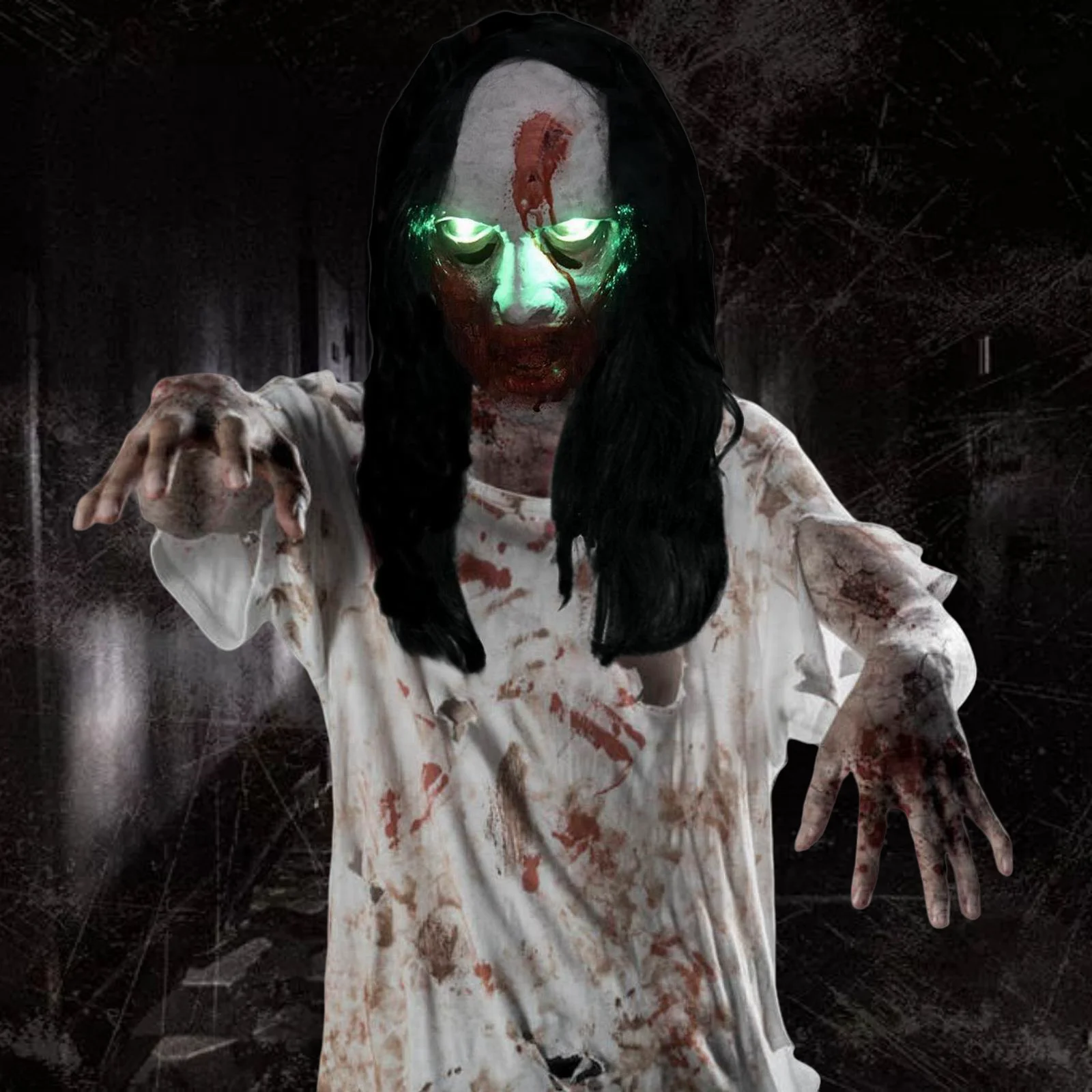 Halloween Horror Bloody Grimace Mask For Adult Monster Mask full face Ghost latex mask Carnival Costume For Men masquerade Party