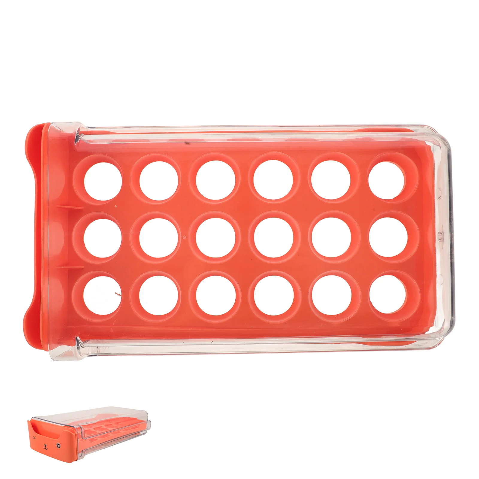 

Stackable Clear Plastic Egg Holder for Fridge Transparent Drawer Saving Egg Storage Box Organizer for Refrigerator