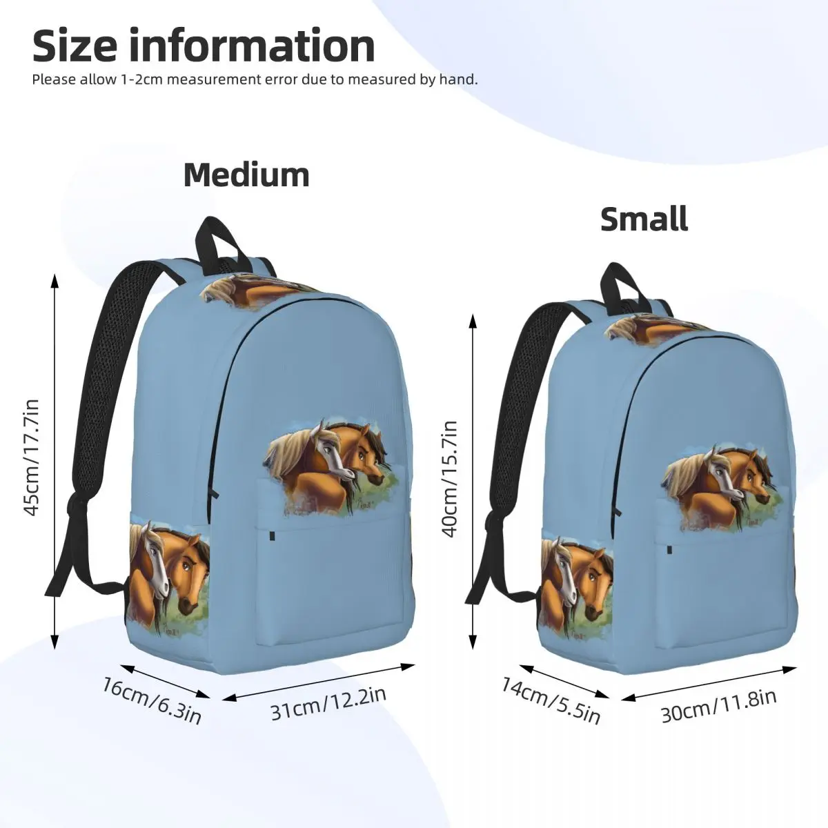 Spirit And Rain - Love Found Us Backpack Daypack Large Capacity Kids BookBag School Bag Shoulder Bags for Boys Girls
