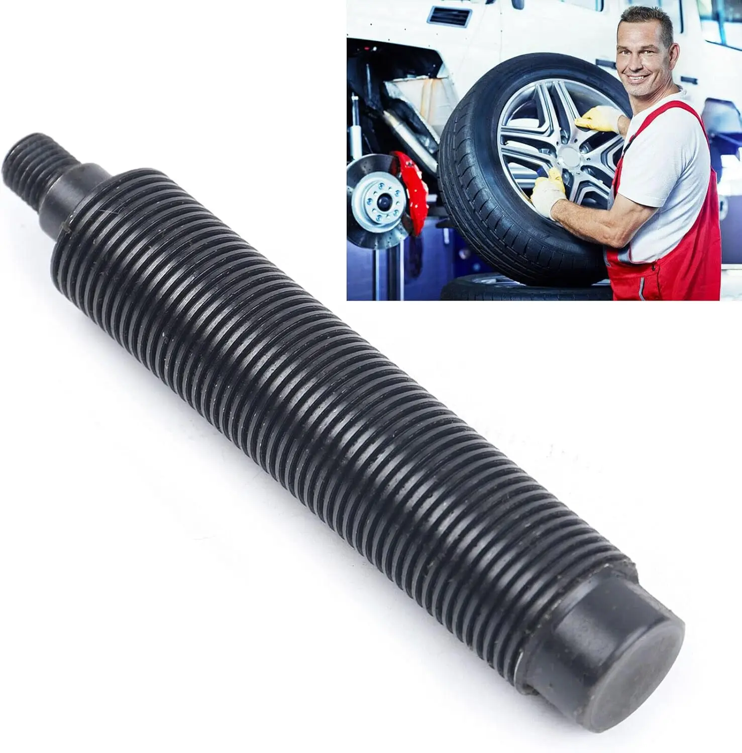 

Wheel Balancer Tire Change Tool Tire Wheel Balancer Conversion Threaded Shaft Steel Black 189mm * 36mm Replacement