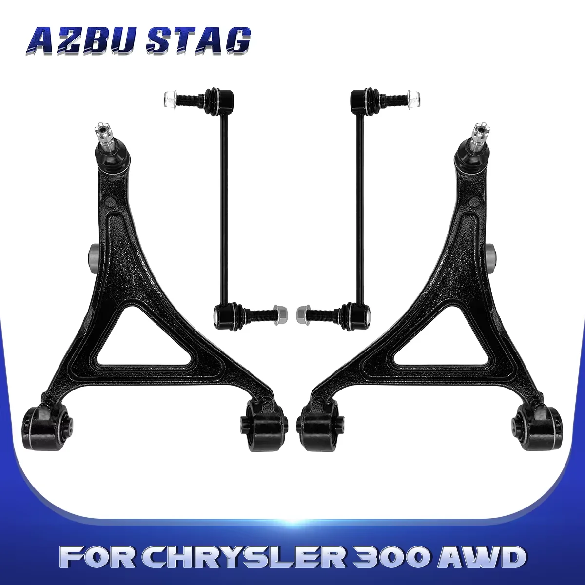 

AzbuStag 4pcs Front Lower Control Arms Sway Bar Links Kits for Chrysler 300 Dodge Charger SE SXT Challenger GT 2012-2022 K750154