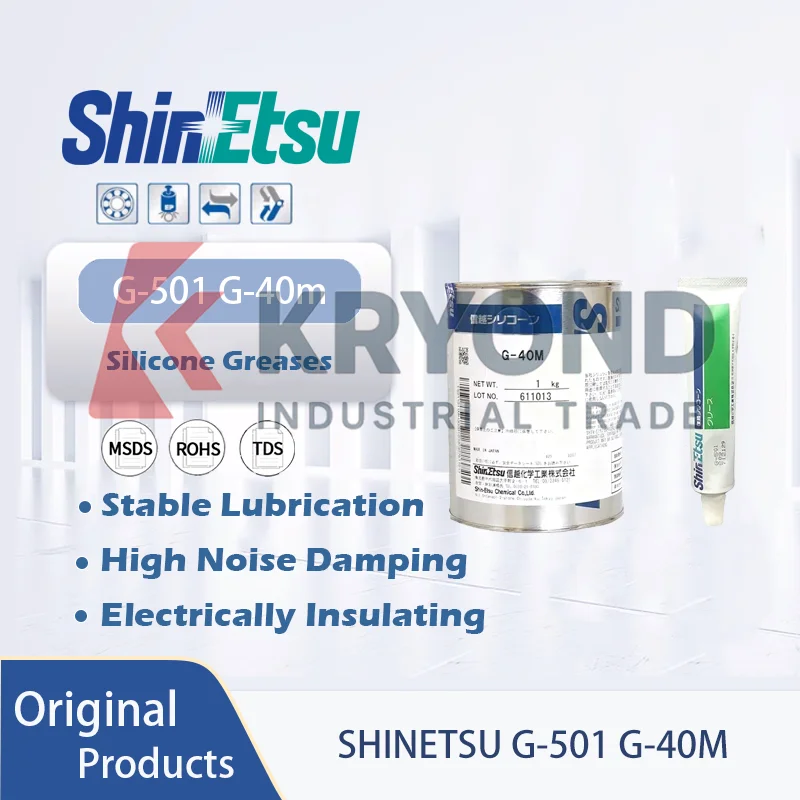 ShinEtsu G501 G40M Silicone Lubricating Grease 80g 100g 1kg for O Rings Switches Connectors and Industrial Equipment Sealing