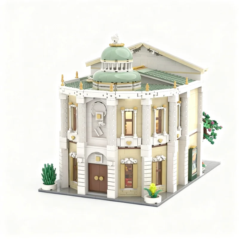 3253pcs MOC Modular Streetscape Opera House Model Toys Building Blocks Architecture Christmas Gift Idea Brick Kids Assemble