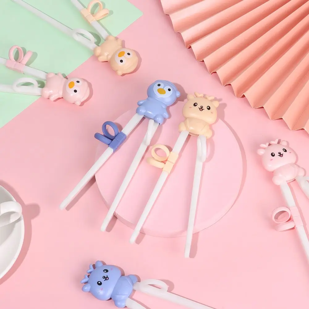 Cartoon Kids Tableware Toughness Beginner Chopsticks Training Learning Chopsticks Eating Helper