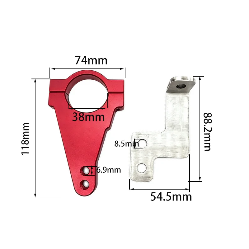 Directional Steering Damper Bracket For Inxing V7 Electric Scooter Aluminum alloy modification accessories