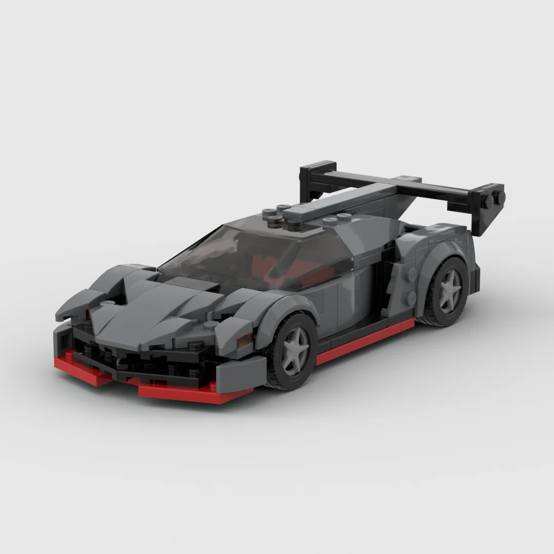 MOC Lambo Poison racing sports car Vehicle Speed Champion Racer Building Blocks Brick Creative Garage Toys for Boys Gifts