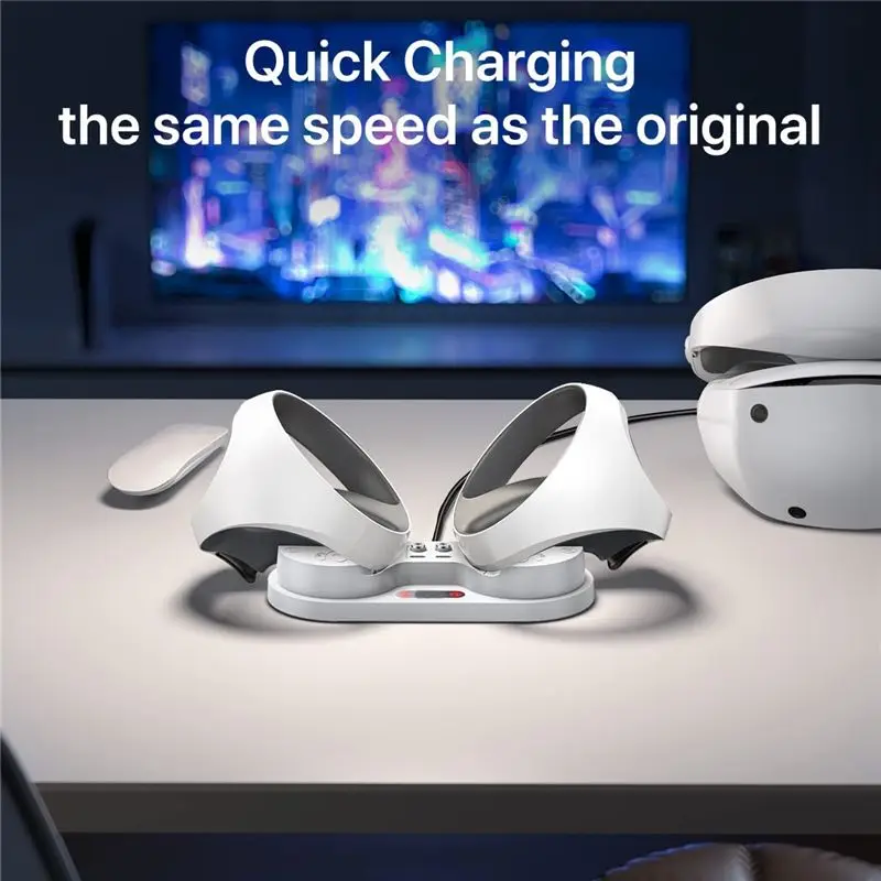 

*ABKM для PS VR2 Sense контроллер зарядная подставка VR игровой контроллер зарядная док-станция PS5 игровой контроллер подставка для зарядки