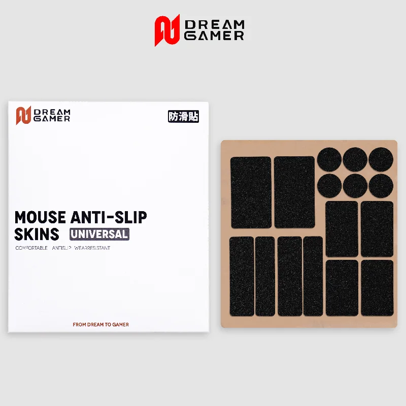 Dream Gamer 0.3mm Universal Mouse Grip Tape Ultra-thin No-feel Pu Sweat-absorbent Anti-slip Skin Diy Gaming Mouse Sticker