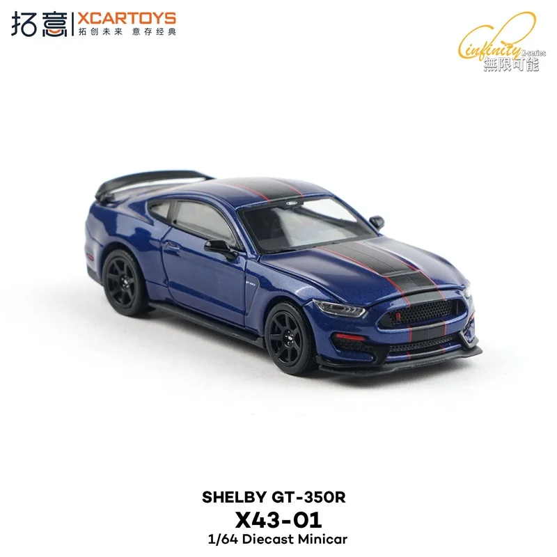 

(Предзаказ) Xcartoys 1:64 2019, SHELBY GT-350R, синяя литая под давлением модель коллекционной машины