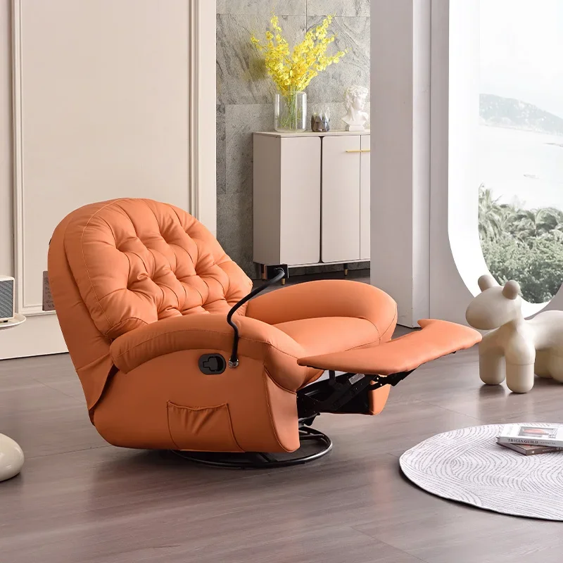 Popular Multifunctional Reclining Chair Single Sofa Electric Leisure Modern Swivel Recliner for Living Room Furniture