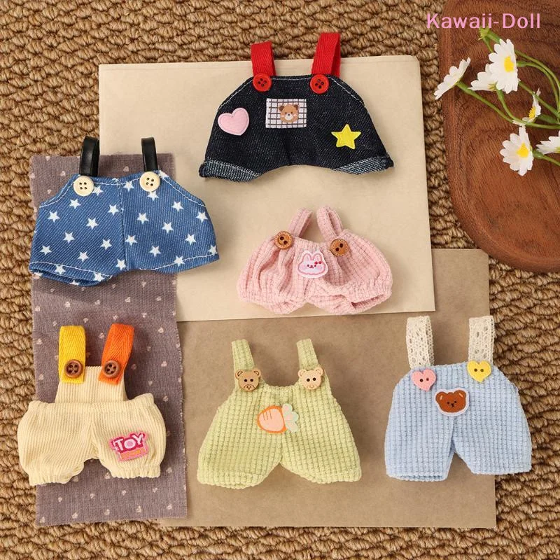 [DO]Multiple Styles Handmade For Strap Pants DIY Replace For Jumpsuit Doll Changing Clothing 10cm Dolls[DO]