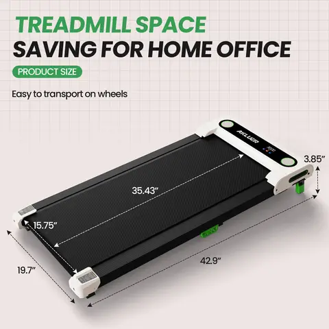 AKELU 4-in-1 Home/Office 2.5 HP Walking Treadmill,Walking Pad with Incline Under Desk Treadmill,with Remote Control  LED Display