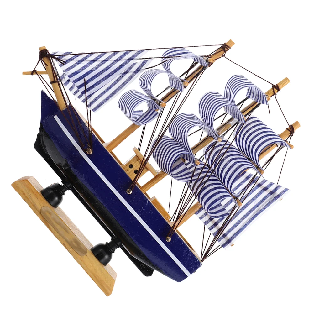 

Sailing Boat Cake Decoration Creative Ship Design Topper Cakes Wooden Graduation Party Supply Man