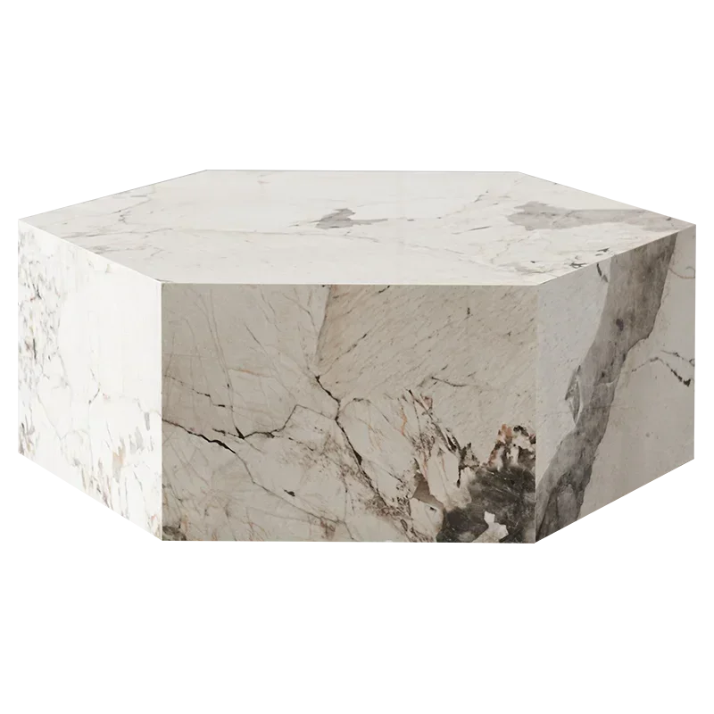 

HSN элитный комбинированный офисный журнальный столик из каменной плиты с многоугольными краями
