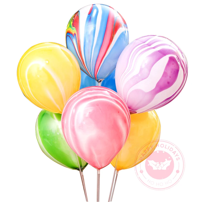 20/50 قطعة الحبر الكتابة على الجدران اللون سحابة بالونات اللاتكس تقليد الولايات المتحدة سميكة حفل زفاف عيد ميلاد مهرجان الديكور العقيق بالون