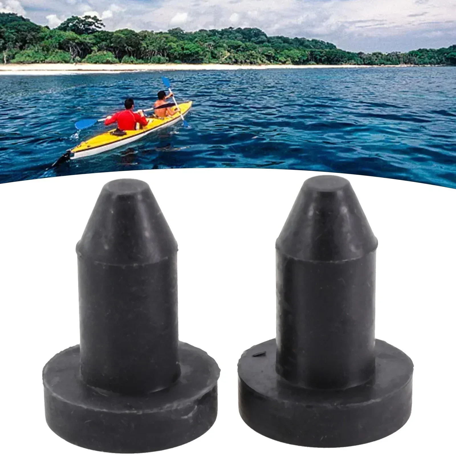 2pcs Rubber Kayak Drain Plug Holes Stopper Replacement Part For Kayak Canoe Fishing Boat Replacement Parts Corrosion-resistant