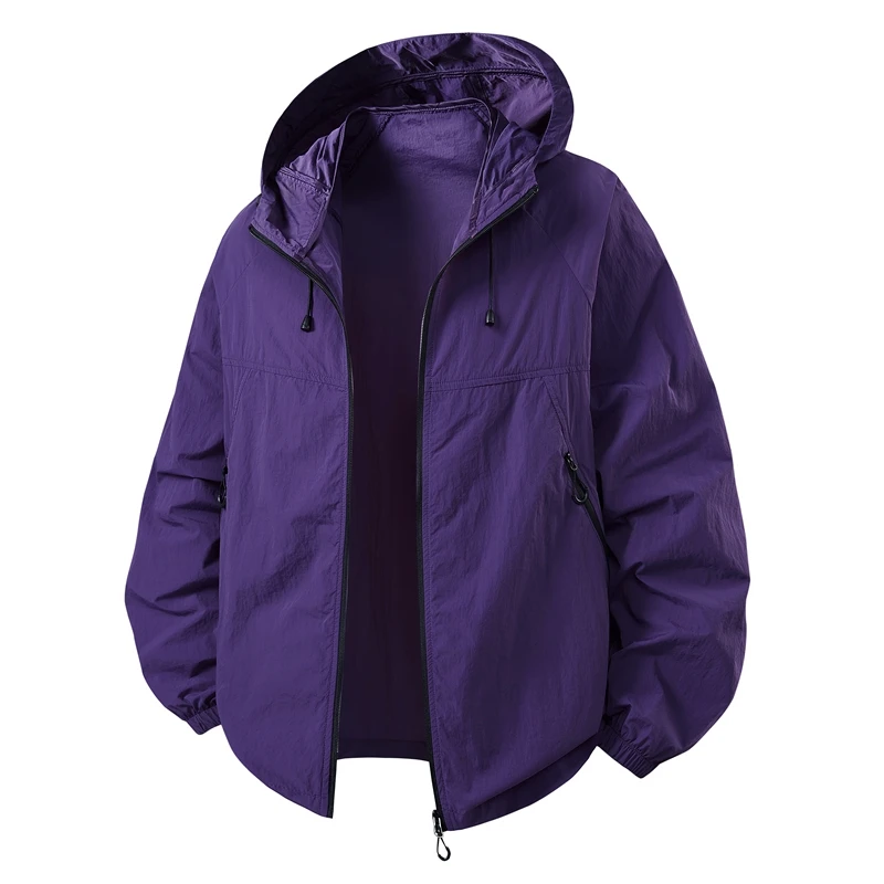 Summer Hooded Air-Conditioning Workwear with Fan Cooling, Outdoor Temperature-Reducing Breathable and Sun-Protective Clothing (E