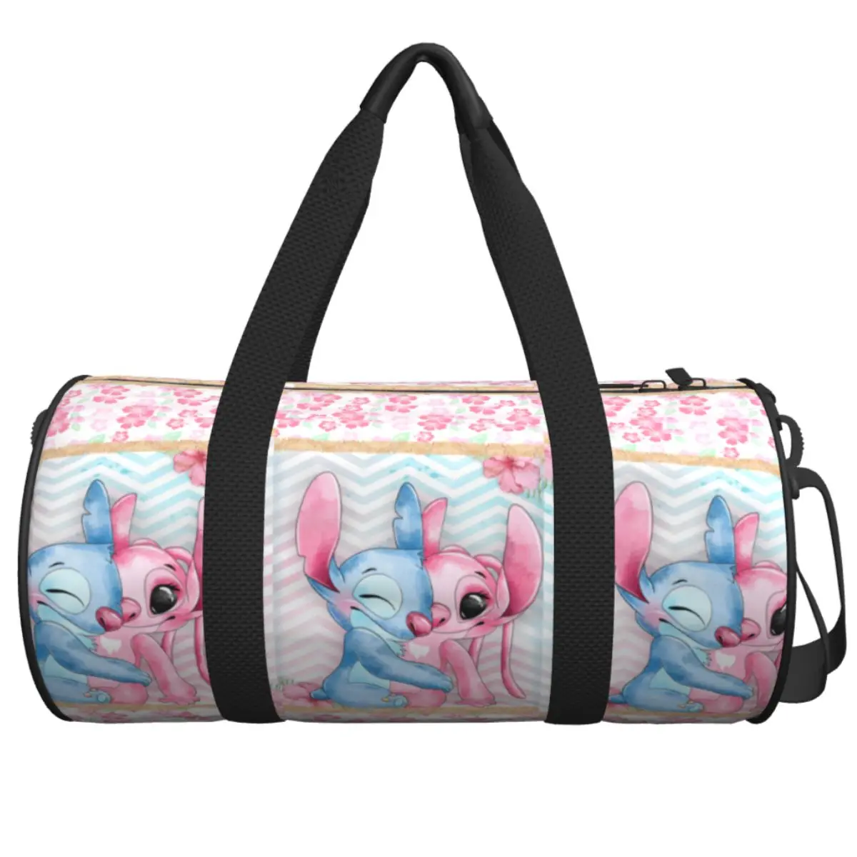 

Stitch Funny Kawaii Gym Bag Travel Sports Bags Men's Pattern Large Capacity Colorful Fitness Bag Outdoor Handbags