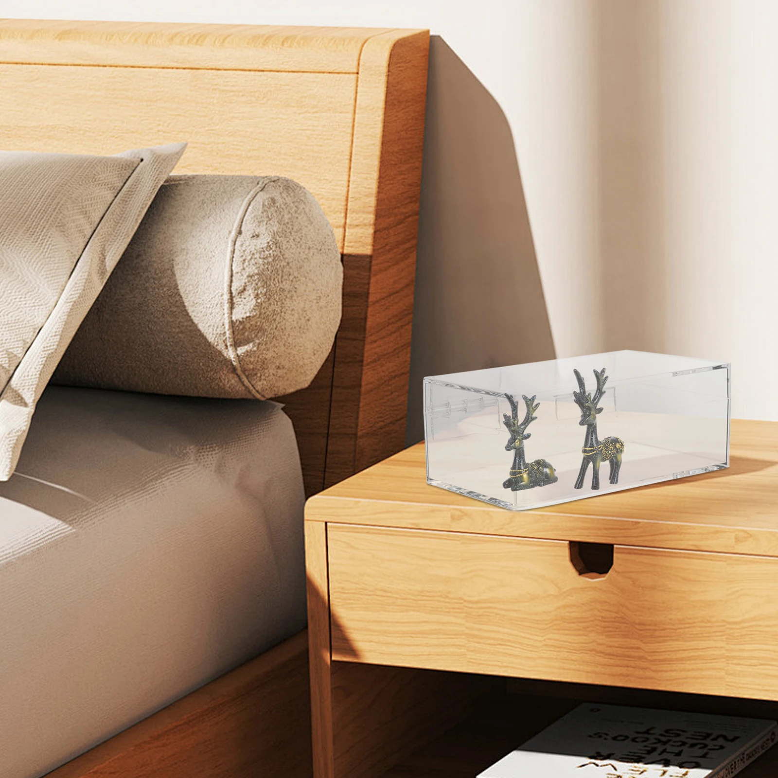 

Transparent Storage Boxes Clear Acrylic Jewelry Organizer Craft Box with Lid High Quality Foldable Container Shelf Small Display