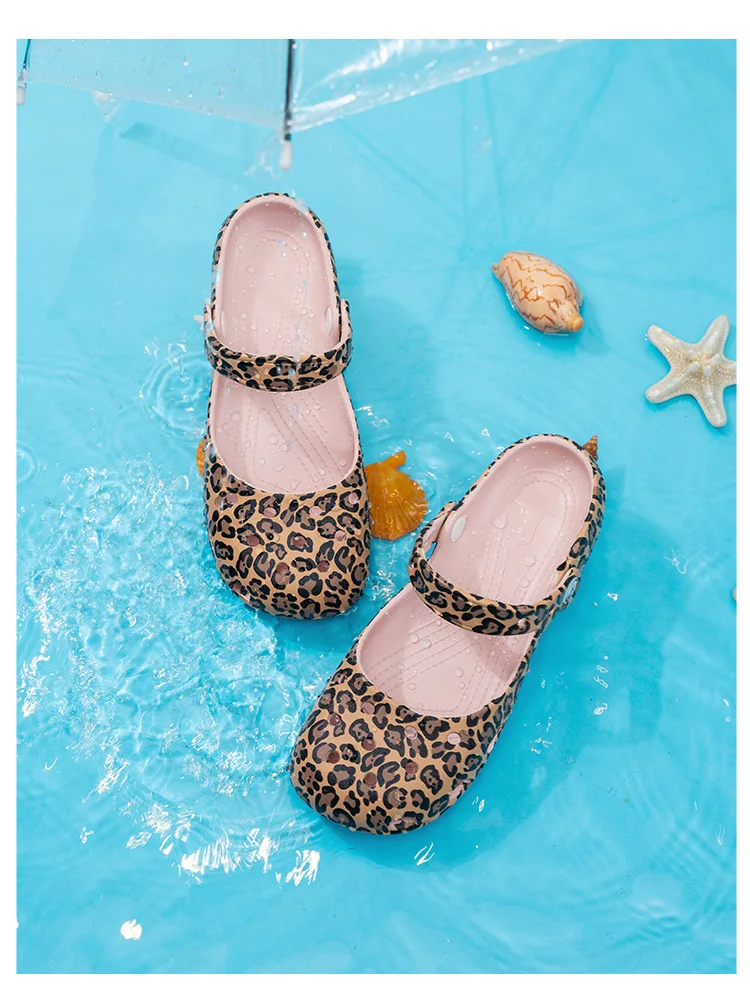 Damen Sommer Ballett Mary Jane Sandalen Rutschfeste Weiche Atmungsaktive Leichte Geschlossene Zehen Strand-Clogs – Detail 17