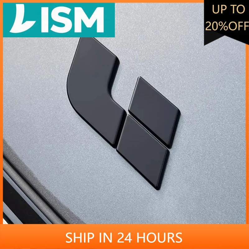 

NEW1 For Li Lixiang L7 L8 L9 2022 2023 Car Black Samurai Logo Blackened Cover Upgraded Exterior Decoration Stickers Auto Accesso