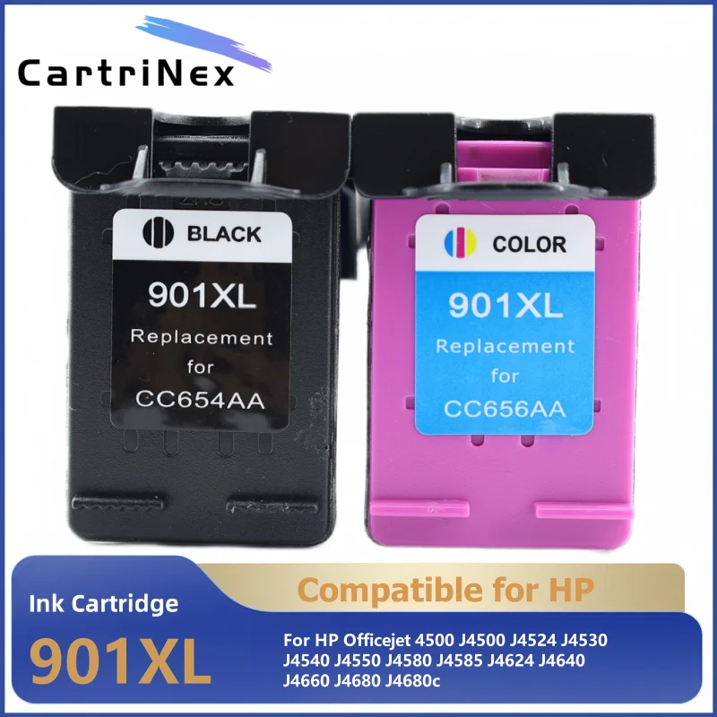 

Восстановленная замена картриджа 901XL для HP901 HP 901 для Officejet 4500 J4500 J4540 J4550 J4580 J4640