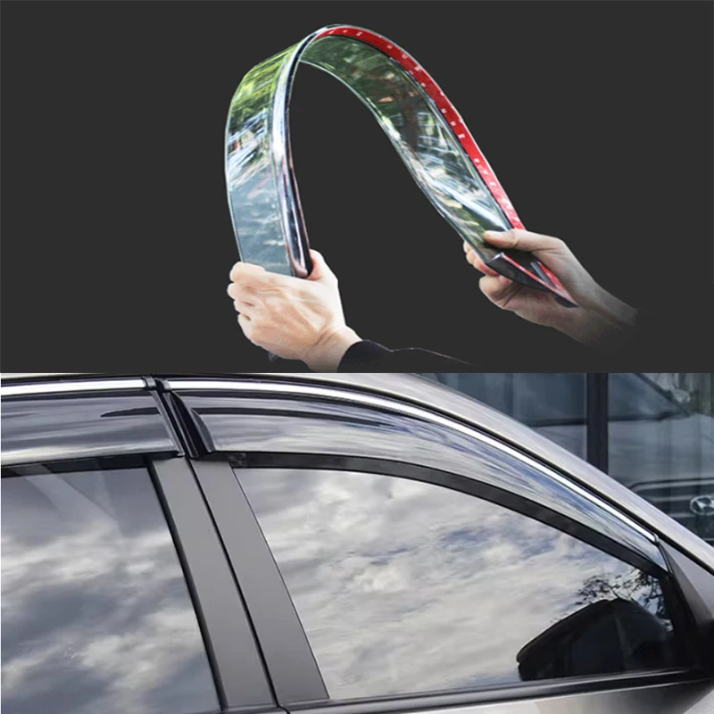 4pcs For Kia Sorento UM 2009-2020 Plastic Exterior Visor Vent Shades Window Sun Rain Guard Deflector