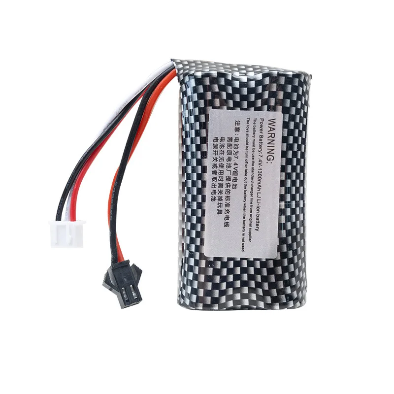 7.4V 18650 SM-2P 1200mAh Li-ion Battery for WPL MN99S D90 U12A S033g Q1 H101 Rc Boats Cars 7.4 v Battery  Accessories