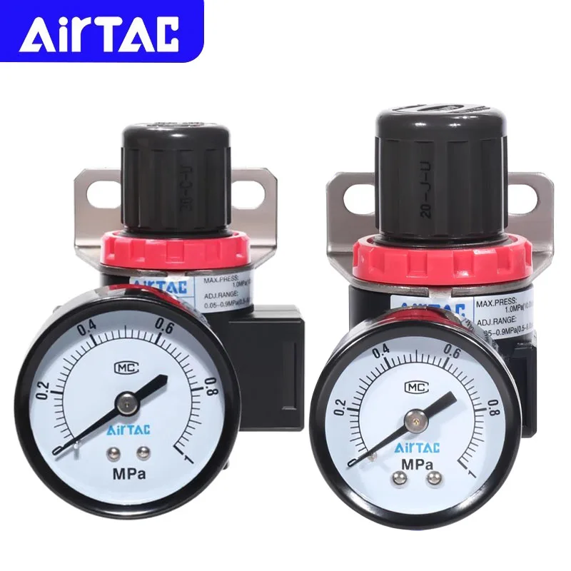 AIRTAC AR1500/AR2000/BR2000/BR3000/BR4000 Original Pneumatic Pressure Reducing Regulator Valve Air Source Processor