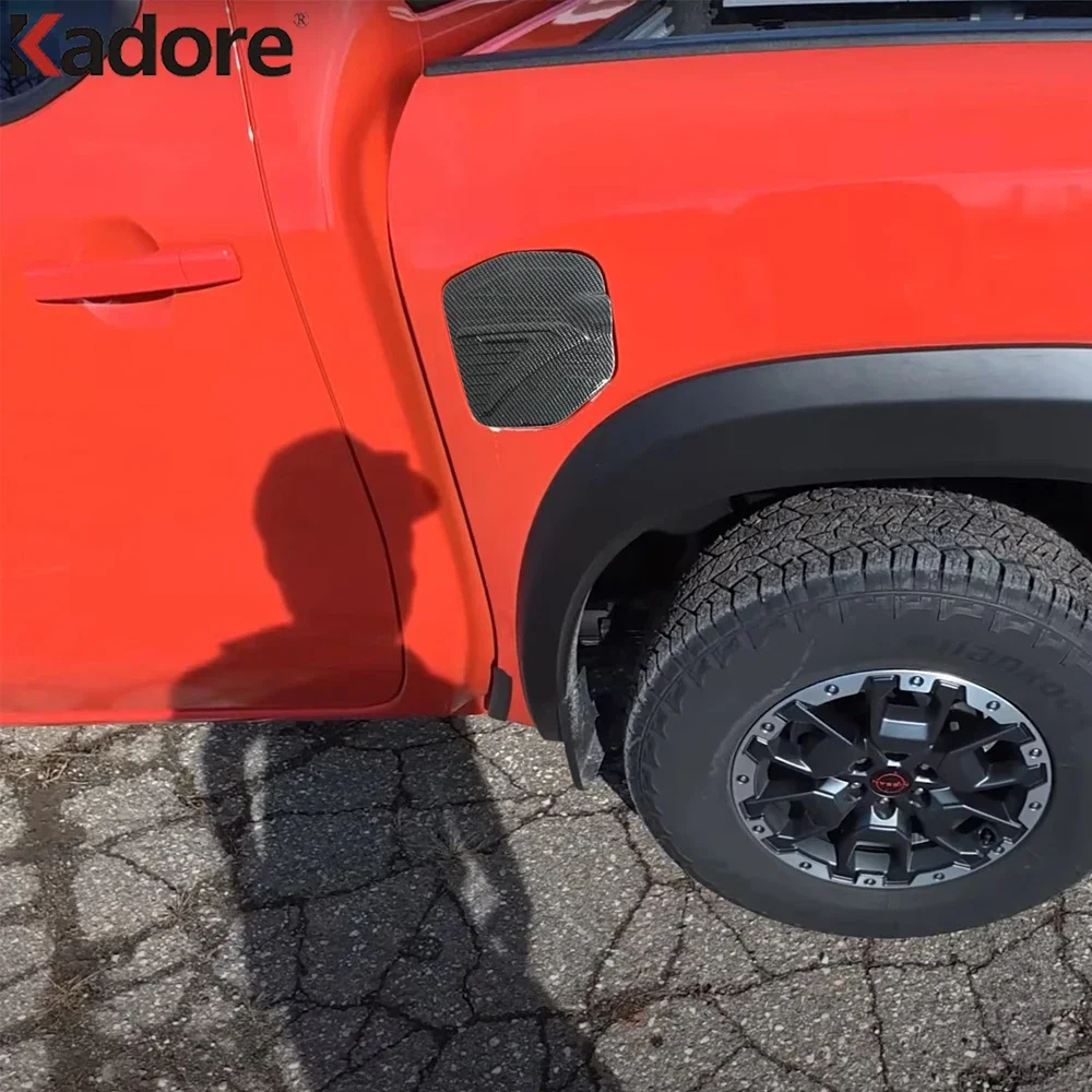 Gas Fuel Door Cover Trim Cap Gas Cap Cover Trim Car Exterior Accessories For Nissan Frontier 2021 2022 2023 2024 2025 2026 2027