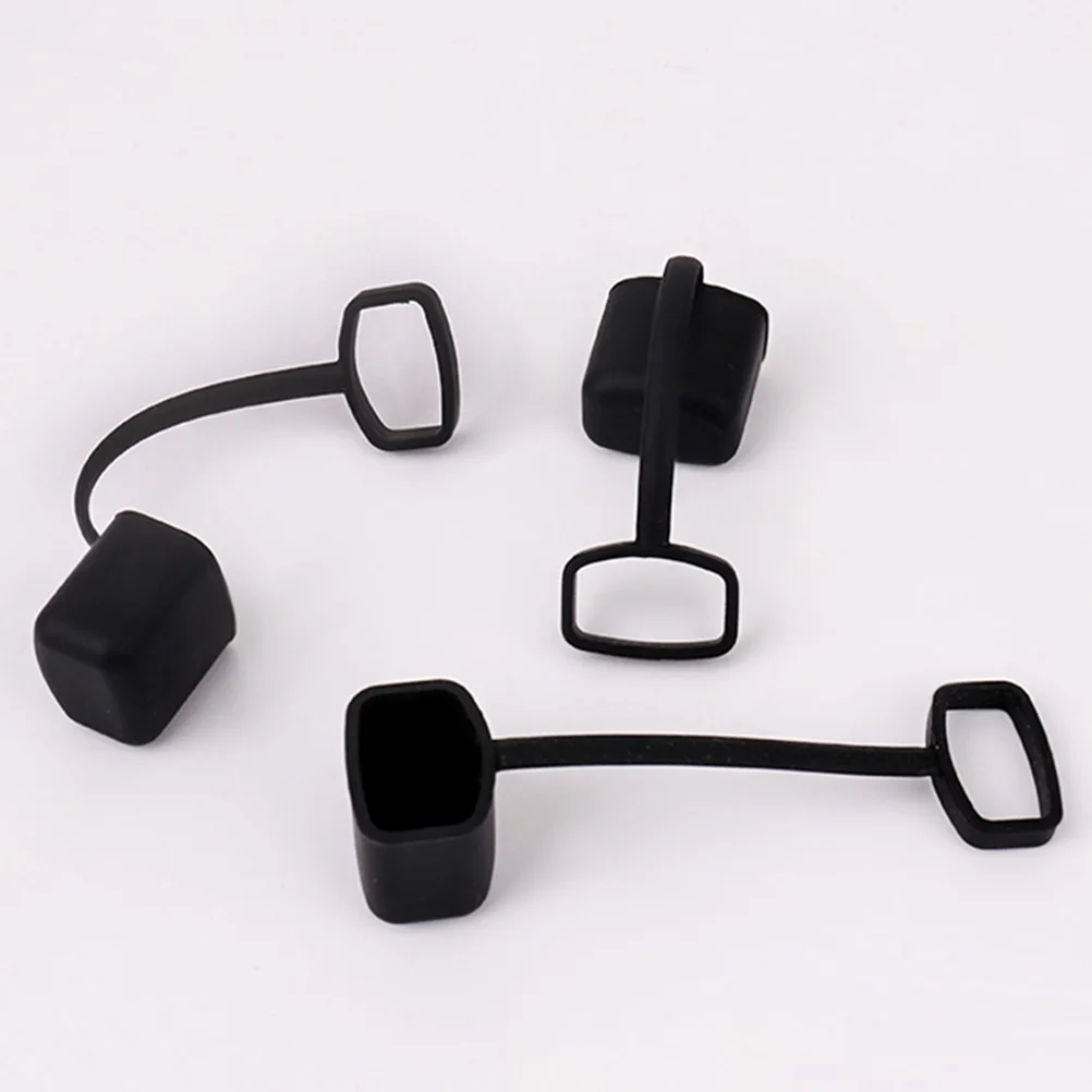 

6 Pcs Kazudi Mouth Guard Kazoo Silicone Cover Exquisite Protector Decorative Dust Black