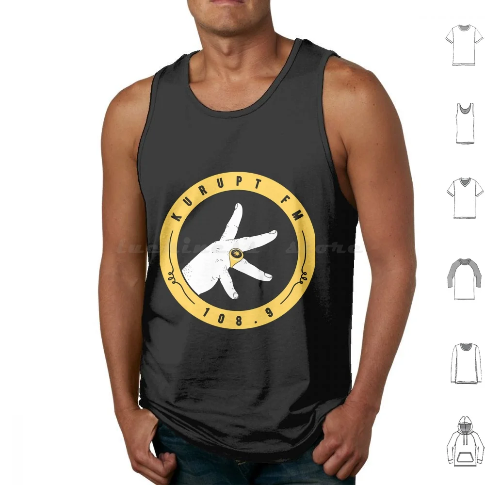 Kurupt Fm Logo Tank Tops Vest Sleeveless Best Seller Kurupt Fm Logo