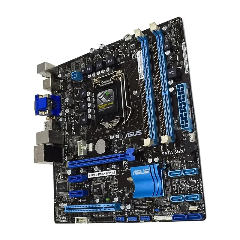 ASUS Motherboard ASUS P8H61-MBM6630-8/DP_MB  CPU Support Core i3-2100 2100T 2120 2105 i5-2300 2310 2320