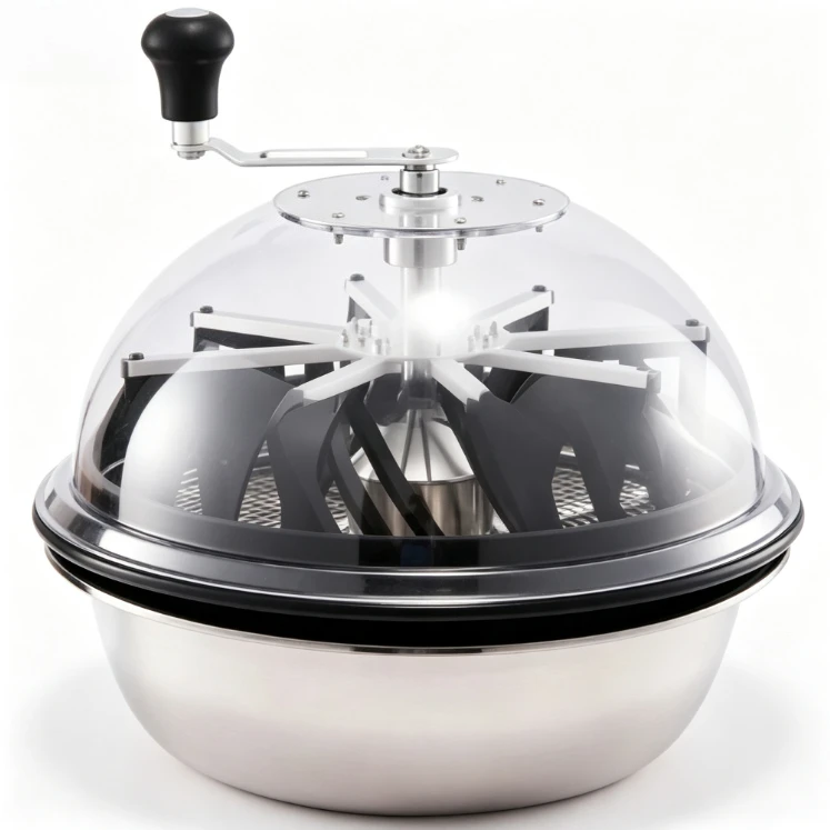 16 Inch Hydroponic Leaf Bowl Trimmer Twisted Spin Cut Plant Bud Grass Trimmer Manual Rotary Trimming Machine For Hydroponics