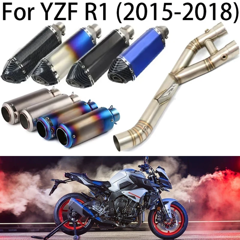 

Для мотоциклов Yamaha YZF R1 и MT 10 2015–2020 гг., выхлопная труба, задняя часть выхлопной системы, передняя труба, промежуточное соединение, глушитель, "DB Killer" и система slip on.