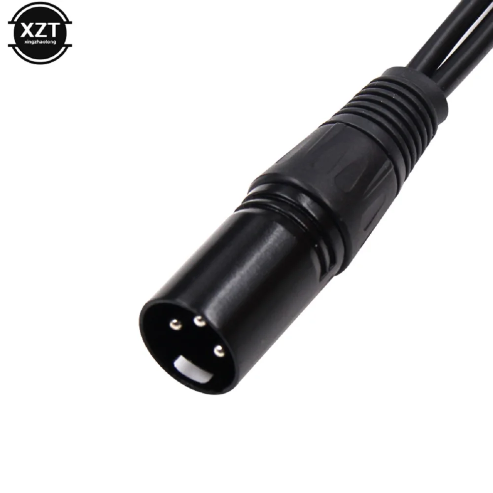 Hot Selling 3-Pin XLR Male Plug to Dual 2 Female Cable Y Splitting for DVD Player Microphone DJ Cable Adapter Universal