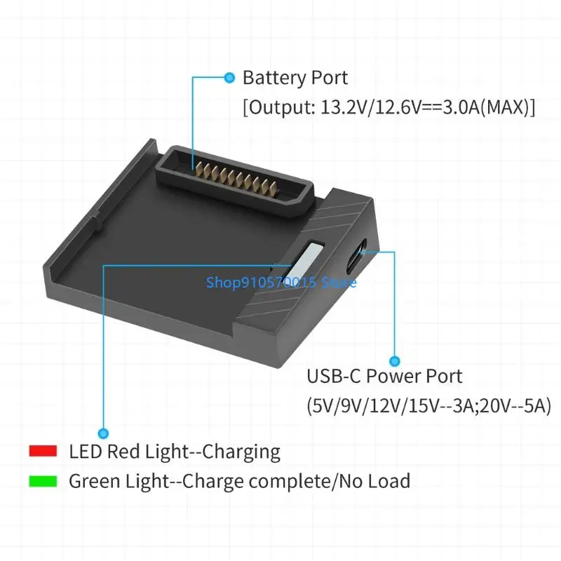 B95C Highly Performances USB Chargers for Air 2/2S Batteries QC3.0 Rapid charging 13 2V 12 6V Batteries view 3