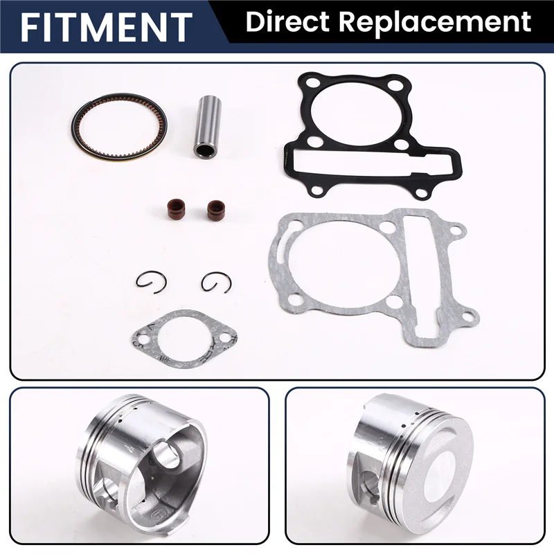 

AASS-Motorcycle Cylinder Set Engine Casing Accessories Cylinder Piston Ring Gasket Oil Seal Kit DS150 WS150 GS150 ATV150