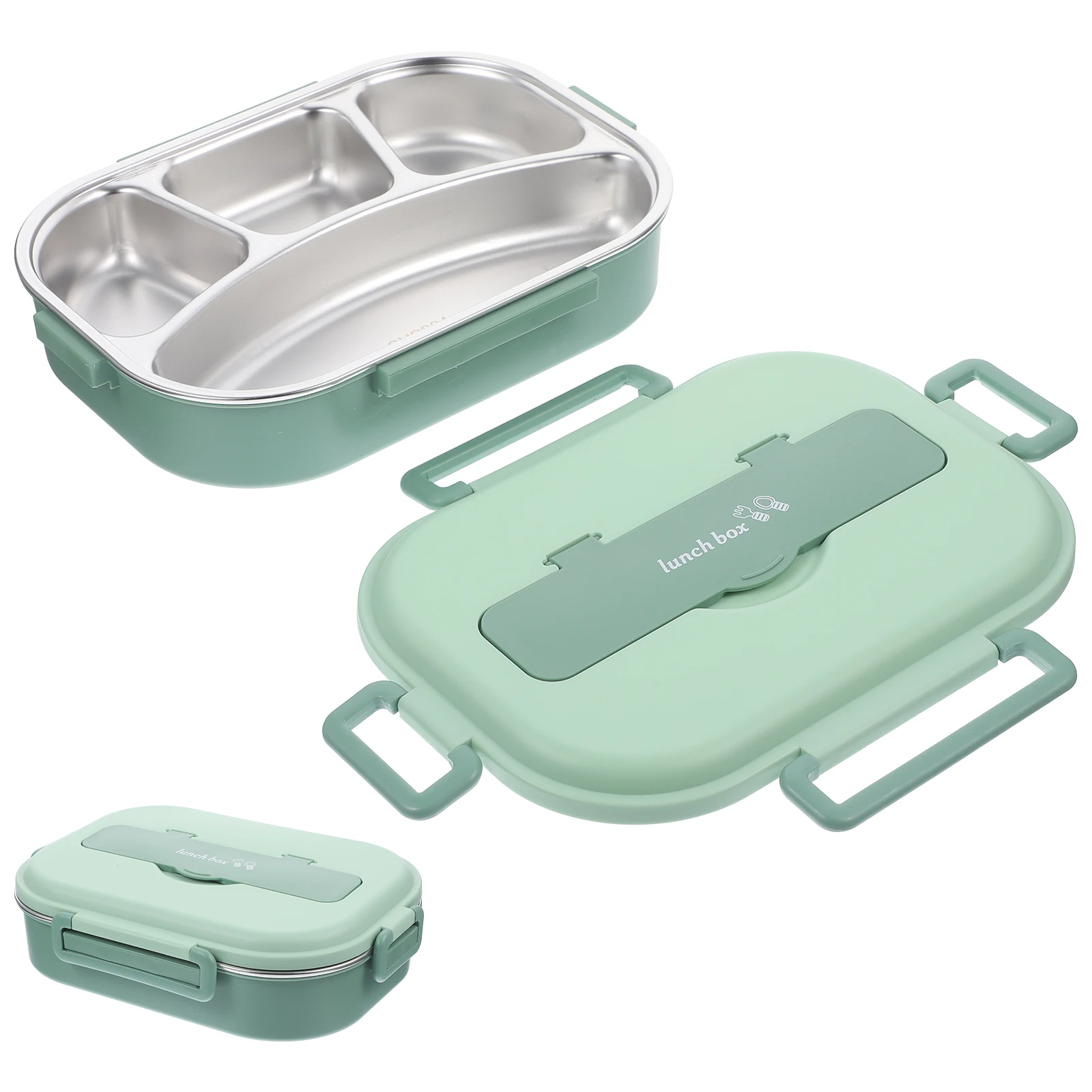 

Bento Lunch Lunch Holder 4 Compartments Insulated Reusable Portable Adult Container Food Compartment