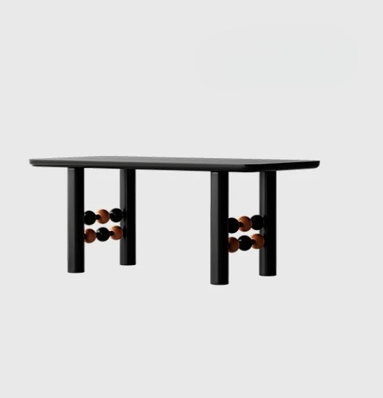 

Nordic medieval style design solid wood dining table home art creativity
