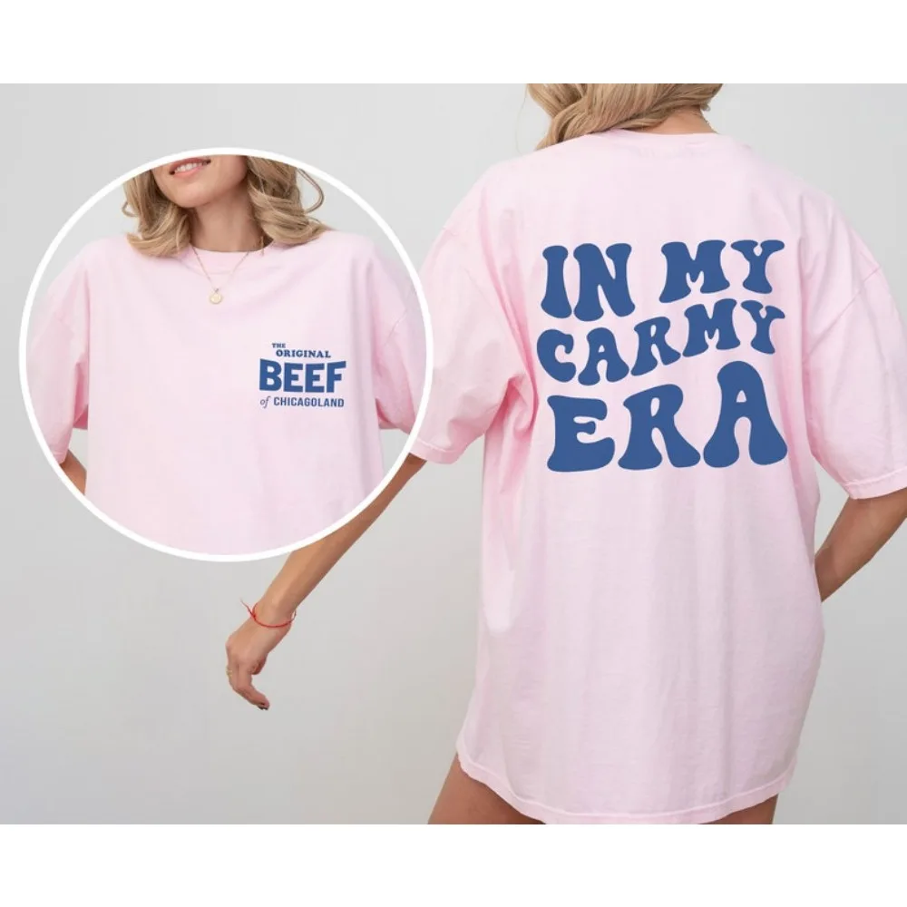 في عصر بلدي كارمي قميص البقر الأصلي من شيكاجولاند وجبة عائلية سباغيتي جيريمي ألين المشجعين للجنسين تيز الملابس الجمالية #5