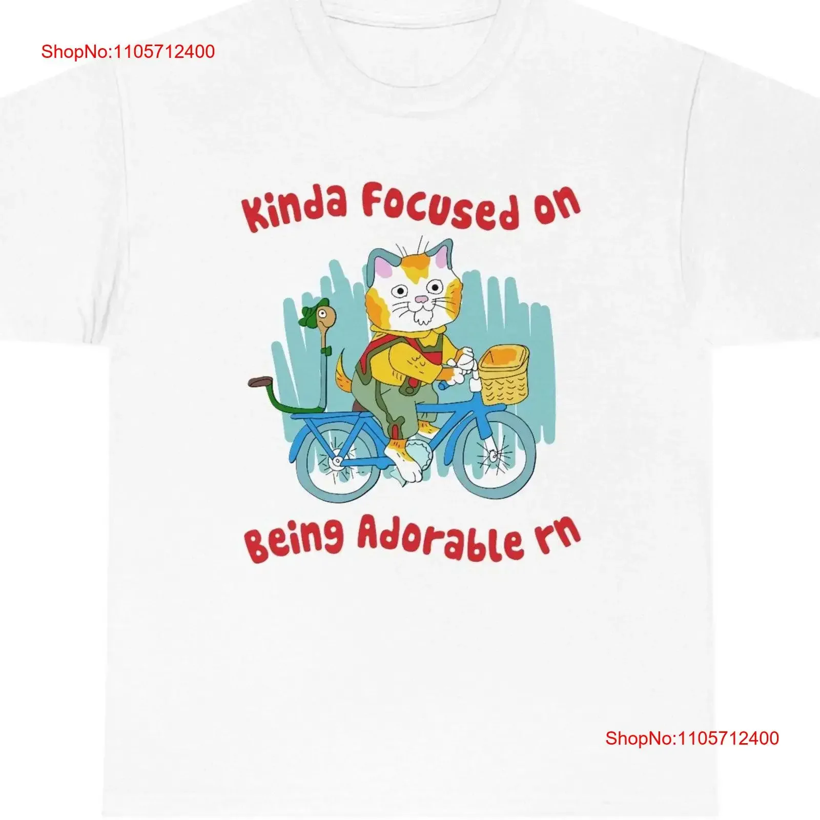 Kinda Focused On Being Adorable Rn Meme T Shirt Sarcastic Humor Oddly Specific Funny vintage Washed Soft streetwear Versatile